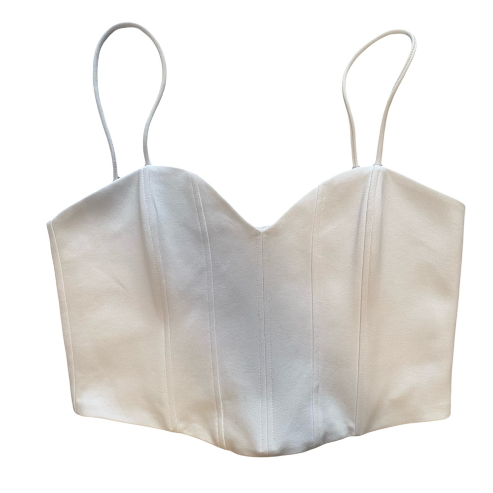 Zara XS White Corset Top